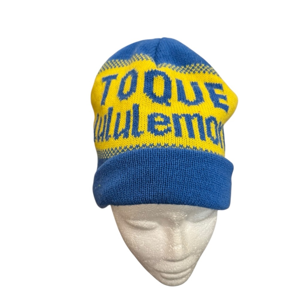 lululemon athletica Blue and Yellow Toque
